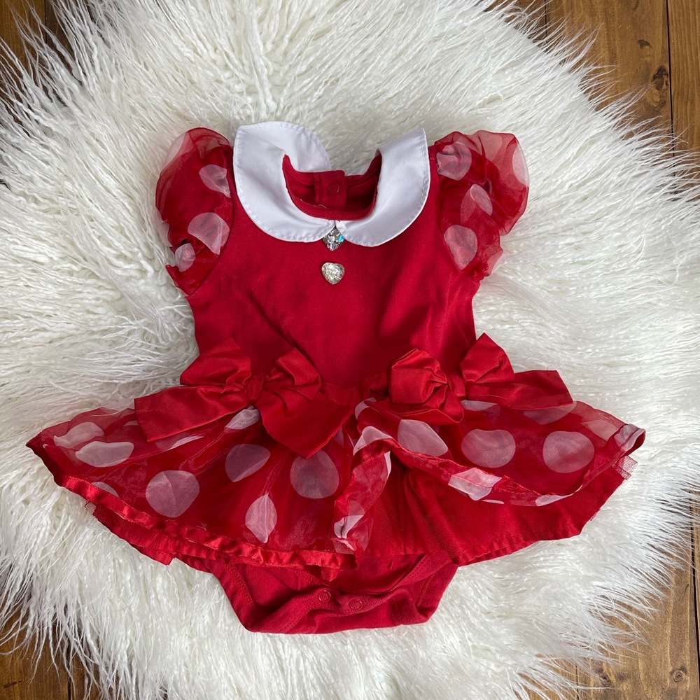 Disney Store Minnie mouse dress costume size 6-9 months